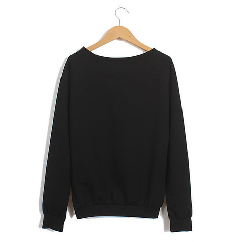Long Sleeves Round Neck Night Sky Pattern Loose-Fitting Casual Women's Sweater
