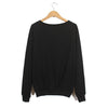 Long Sleeves Scoop Neck Tie-Dyed Gorgeous Night Sky Pattern Style Loose-Fitting Casual Women's Sweater
