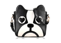 Sweet Puppy Pattern and PU Leather Design Women's Crossbody Bag