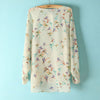 Women's Blouse Shirt Long Sleeves Chiffon Bird Print