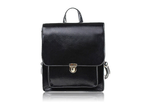 Women's Satchel Backpack Vintage Style BLACK