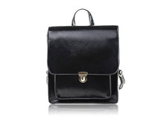 Women's Satchel Backpack Vintage Style BLACK
