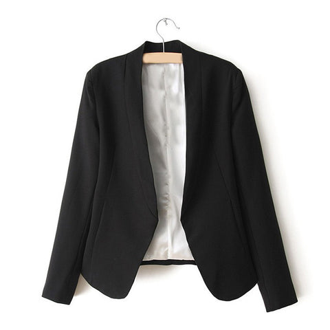 Blazer for Women Open Front BLACK