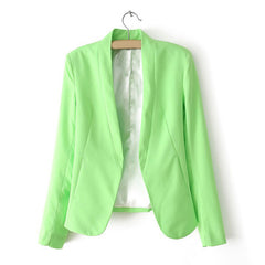 Blazer for Women Open Front GREEN
