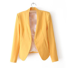 Blazer for Women Open Front YELLOW