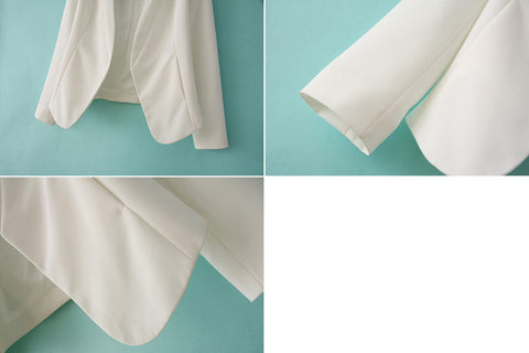 Blazer for Women Open Front WHITE