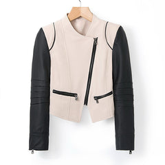 Women's Jacket Zipper Modern Style Faux Leather