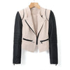 Women's Jacket Zipper Modern Style Faux Leather