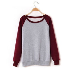 American Style Hoodies Sweater Cotton RED Sleeves