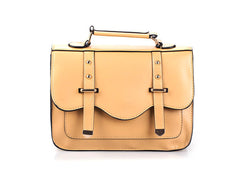 Women's Tote Bag Vintage Style Covered Closure KHAKI
