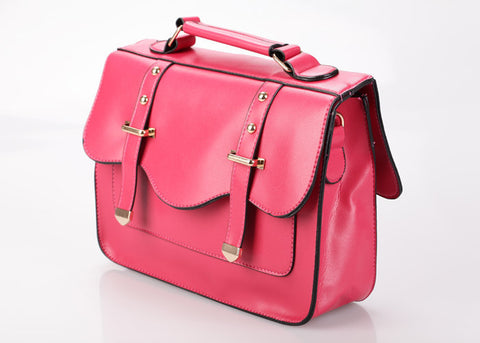 Women's Tote Bag Vintage Style Covered Closure ROSE