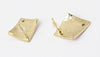 Pair of Retro Style Sweet Pink Square Stud Earrings For Women