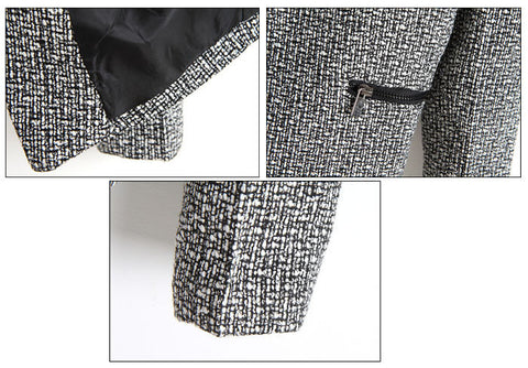 Women's Blazer Open Front Winter Deep Gray